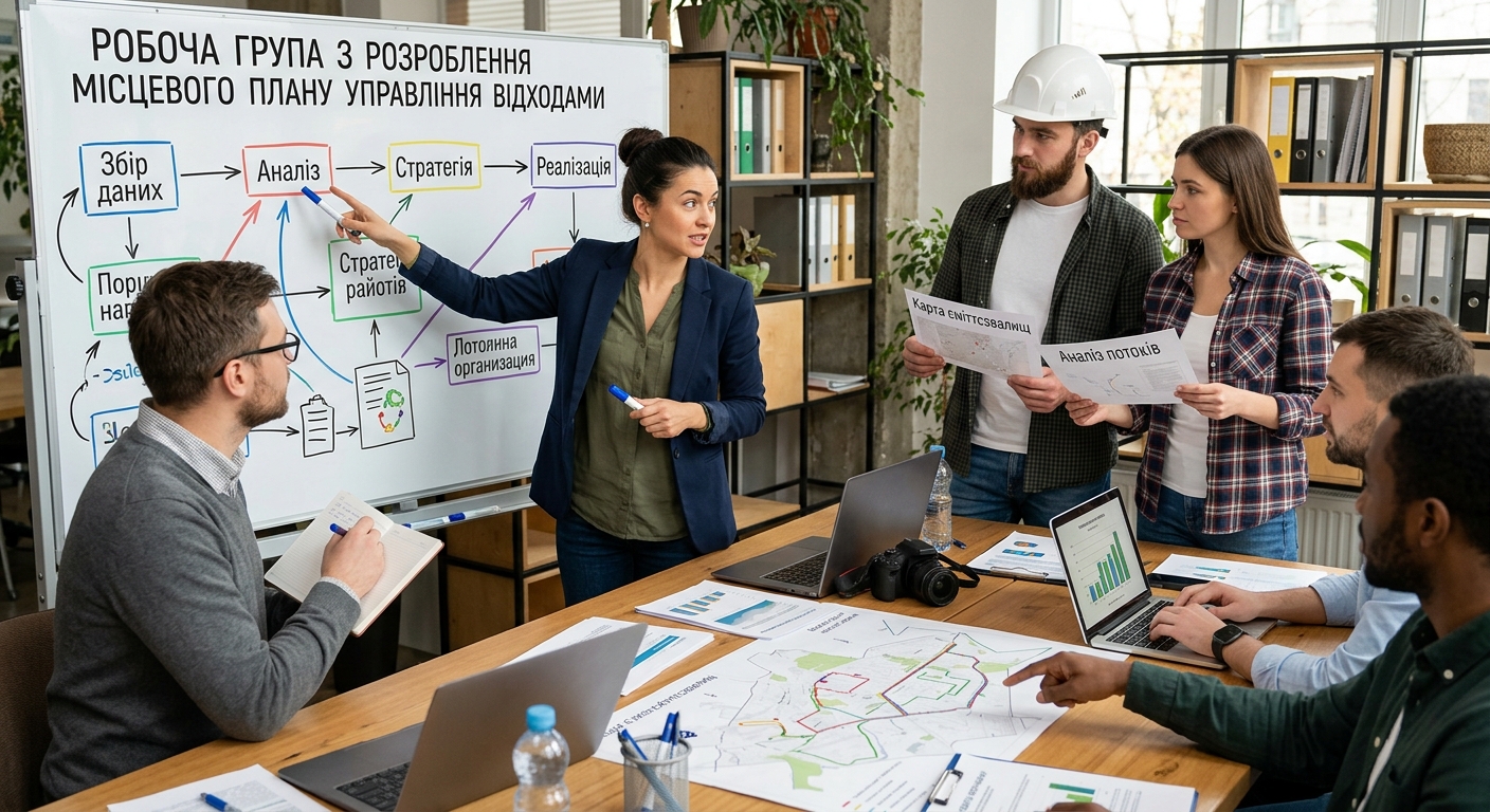 Створення робочої групи з розроблення Місцевого плану управління відходами